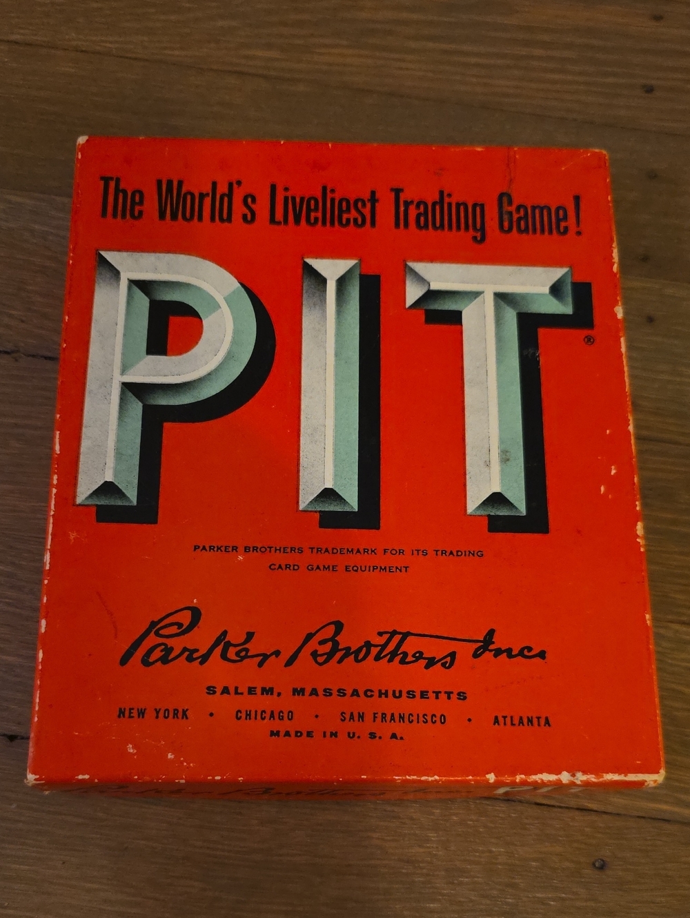 Parker Brothers PIT Card Game - Vintage 1940's. 66 Cards-complete Set
